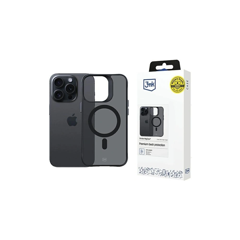 Etui 3MK MagCase Smoke Apple iPhone 15 Pro