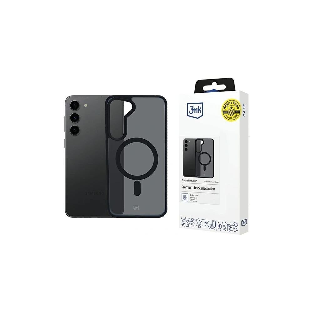 Etui 3MK MagCase Smoke Samsung Galaxy S23 5G