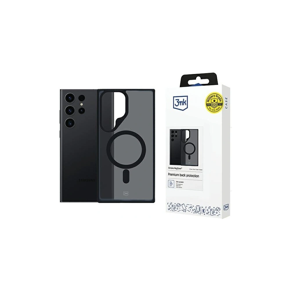 Etui 3MK MagCase Smoke Samsung Galaxy S23 Ultra
