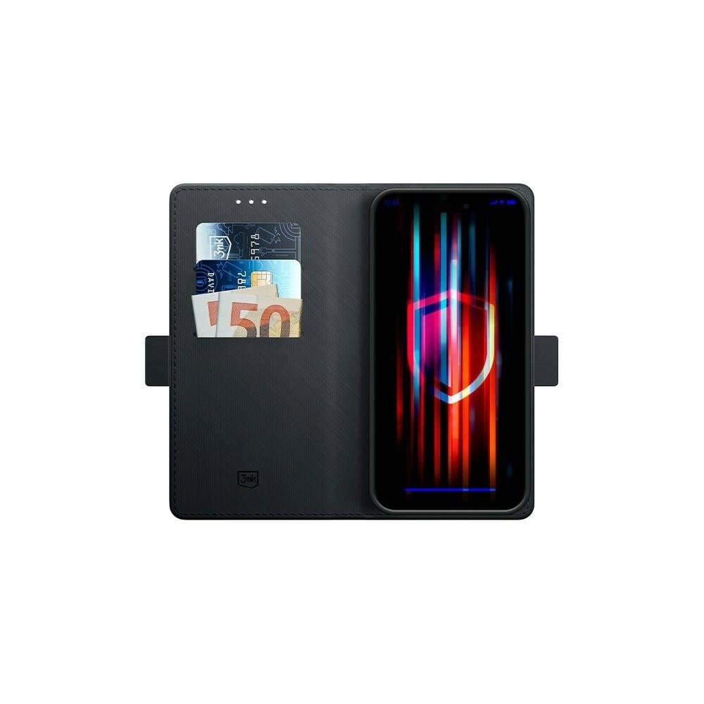 Etui z klapką 3MK Wallet Case Apple iPhone 12 / 12 Pro czarny/black