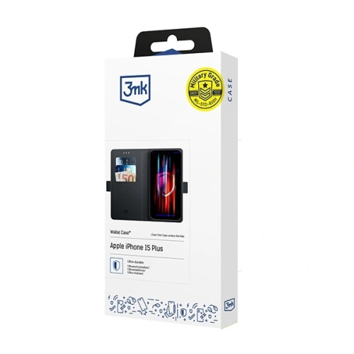 Kup Case mit Klappe 3MK Wallet Case Apple iPhone 15 Plus schwarz/black - 3MK6283 - {ean13} - Sklep Home Screen