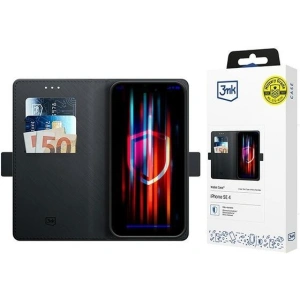 3MK Wallet Case Apple iPhone 16e black