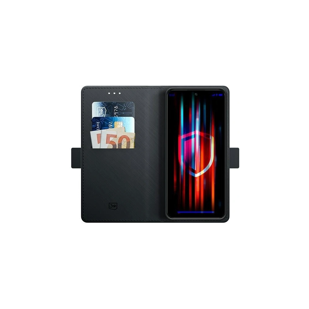 Etui z klapką 3MK Wallet Case Realme C67 czarny/black