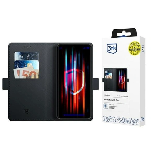 Buy 3MK Wallet Case Redmi Note 13 Pro+ Plus black - 3MK6305 - {ean13} - Home Screen Store Europe