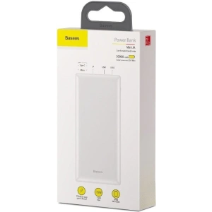 Powerbank Baseus Mini JA 30000mAh 2x USB 3A (biały)
