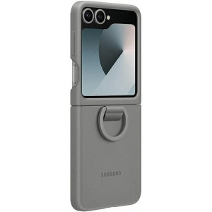 Kup Etui Samsung EF-PF741TJEGWW Galaxy Z Flip 6 Silicone Case with Ring szary/gray - SMG1119 - {ean13} - Sklep Home Screen