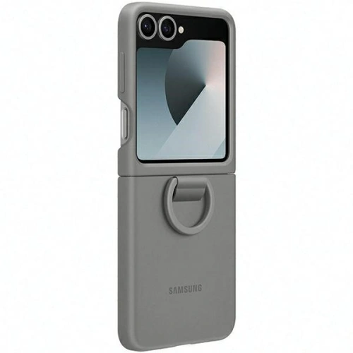 Kup Etui Samsung EF-PF741TJEGWW Galaxy Z Flip 6 Silicone Case with Ring szary/gray - SMG1119 - {ean13} - Sklep Home Screen