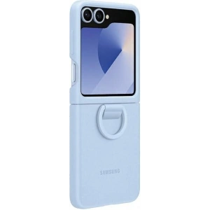 Kup Etui Samsung EF-PF741TLEGWW Galaxy Z Flip 6 Silicone Case with Ring niebieski/blue - SMG1120 - {ean13} - Sklep Home Screen