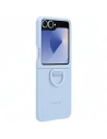 Etui Samsung EF-PF741TLEGWW Galaxy Z Flip 6 Carcasă din silicon cu inel albastru/blue