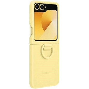 Kup Etui Samsung EF-PF741TYEGWW Galaxy Z Flip 6 Silicone Case with Ring żółty/yellow - SMG1123 - {ean13} - Sklep Home Screen
