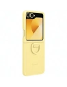 Case Samsung EF-PF741TYEGWW Galaxy Z Flip 6 Silikonhülle mit Ring gelb/yellow