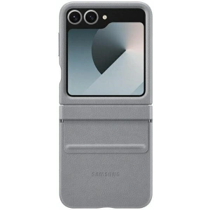Kup Etui Samsung EF-VF741PJEGWW Galaxy Z Flip 6 Flap ECO-Leather Case szary/gray - SMG1126 - {ean13} - Sklep Home Screen