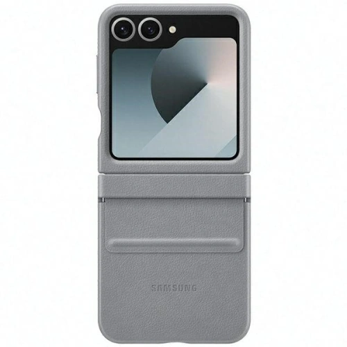 Kup Etui Samsung EF-VF741PJEGWW Galaxy Z Flip 6 Flap ECO-Leather Case szary/gray - SMG1126 - {ean13} - Sklep Home Screen