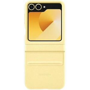 Kup Etui Samsung EF-VF741PYEGWW Galaxy Z Flip 6 Flap ECO-Leather Case żółty/yellow - SMG1128 - {ean13} - Sklep Home Screen