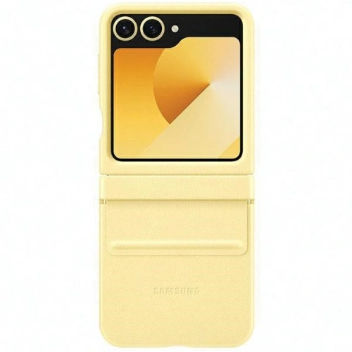 Kup Etui Samsung EF-VF741PYEGWW Galaxy Z Flip 6 Flap ECO-Leather Case żółty/yellow - SMG1128 - {ean13} - Sklep Home Screen