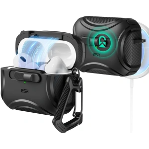 Kup Etui ESR Cyber FlickLock MagSafe Apple Airpods Pro 1 / 2 Black - ESR818 - {ean13} - Sklep Home Screen