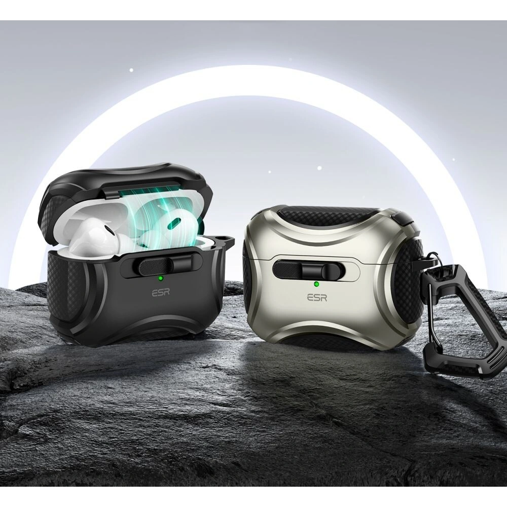 Etui ESR Cyber FlickLock MagSafe Apple Airpods Pro 1 / 2 Black