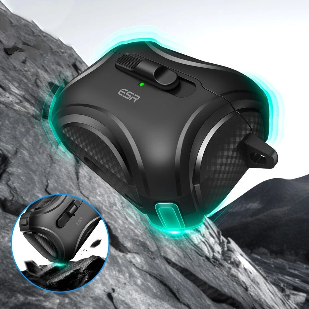 Etui ESR Cyber FlickLock MagSafe Apple Airpods Pro 1 / 2 Black