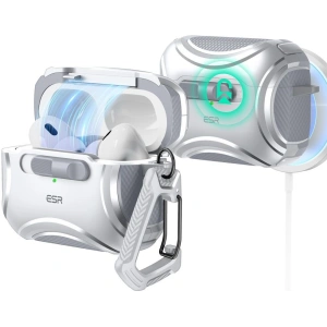 Kup Etui ESR Cyber FlickLock MagSafe Apple Airpods Pro 1 / 2 Silver - ESR819 - {ean13} - Sklep Home Screen