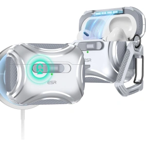 Kup Etui ESR Cyber FlickLock MagSafe Apple Airpods Pro 1 / 2 Silver - ESR819 - {ean13} - Sklep Home Screen
