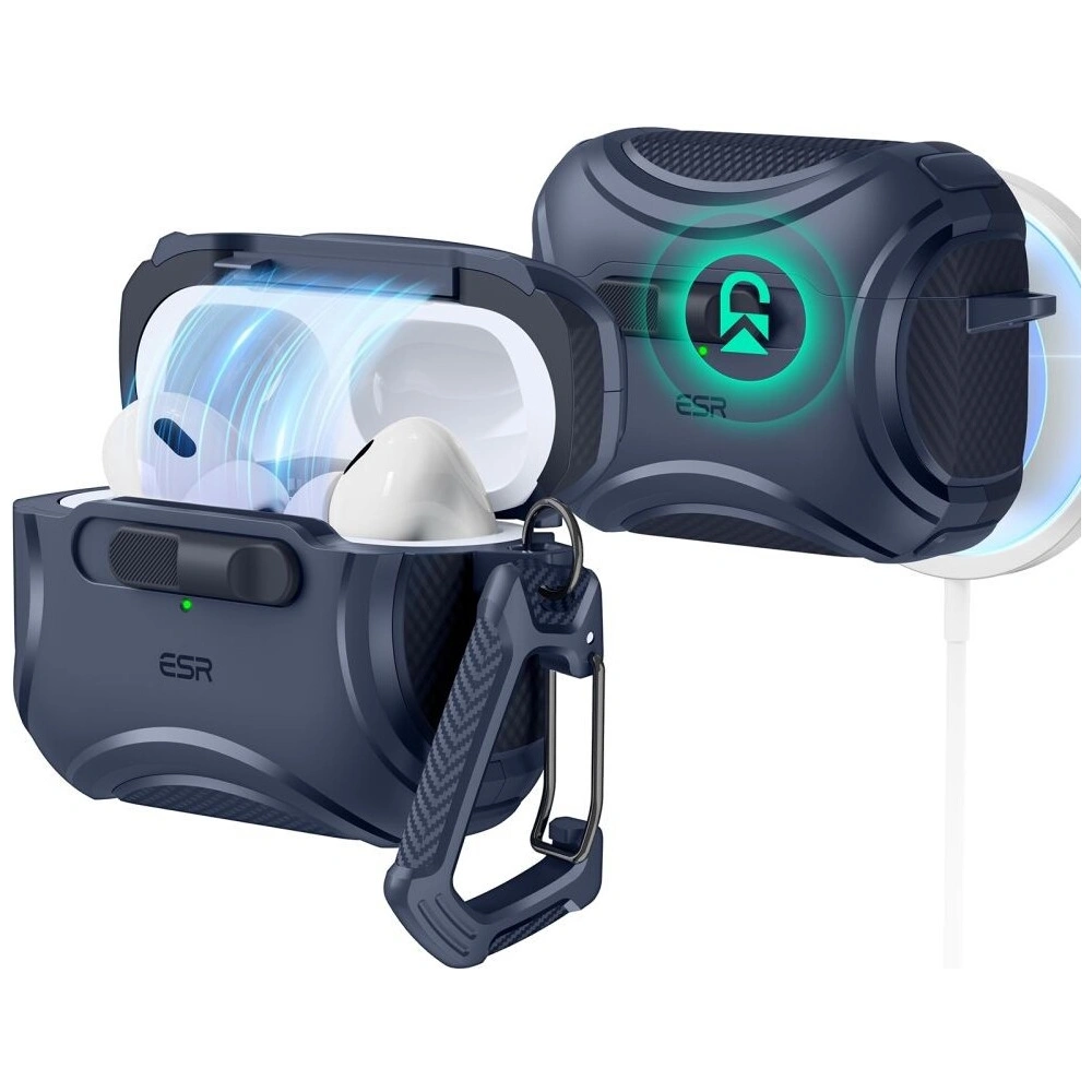 Etui ESR Cyber FlickLock MagSafe Apple Airpods Pro 1 / 2 Blue