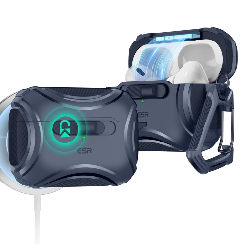 Kup Etui ESR Cyber FlickLock MagSafe Apple Airpods Pro 1 / 2 Modré - ESR820 - {ean13} - Sklep Home Screen
