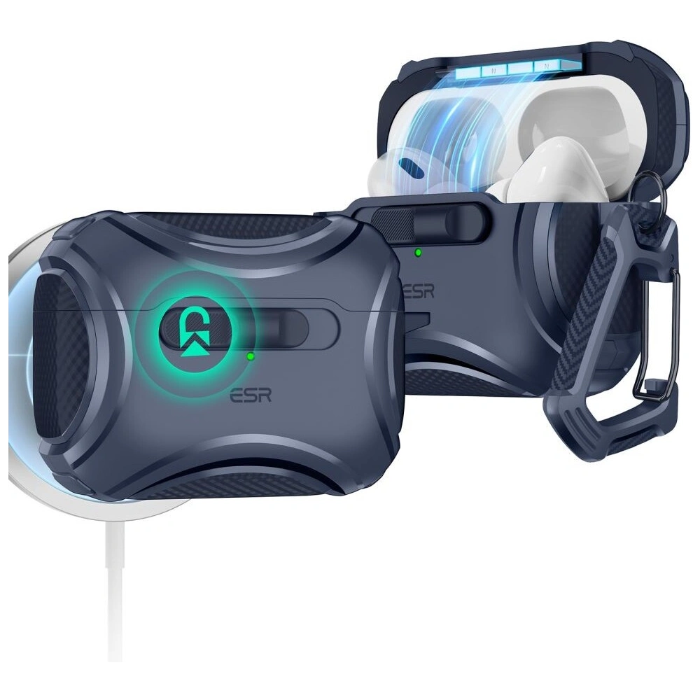 Etui ESR Cyber FlickLock MagSafe Apple Airpods Pro 1 / 2 Blue