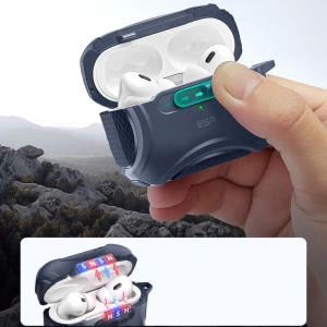 Kup Etui ESR Cyber FlickLock MagSafe Apple Airpods Pro 1 / 2 Blue - ESR820 - {ean13} - Sklep Home Screen