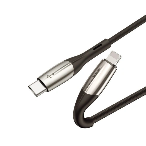 Buy Baseus Horizontal Data Cable Type-C to iP PD 18W 1m Black - BSU744BLK - {ean13} - Home Screen Store Europe