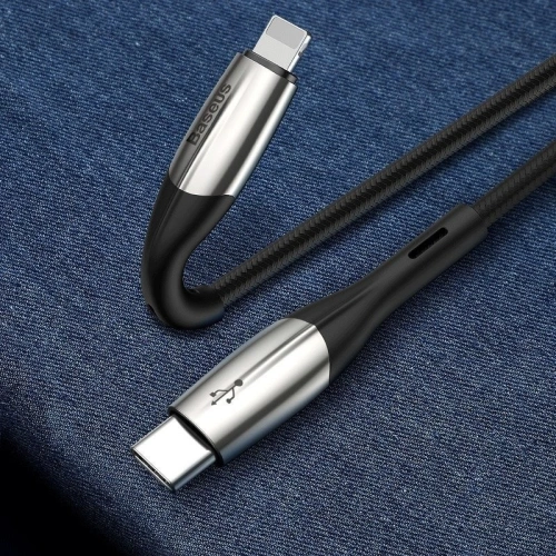 Buy Baseus Horizontal Data Cable Type-C to iP PD 18W 1m Black - BSU744BLK - {ean13} - Home Screen Store Europe