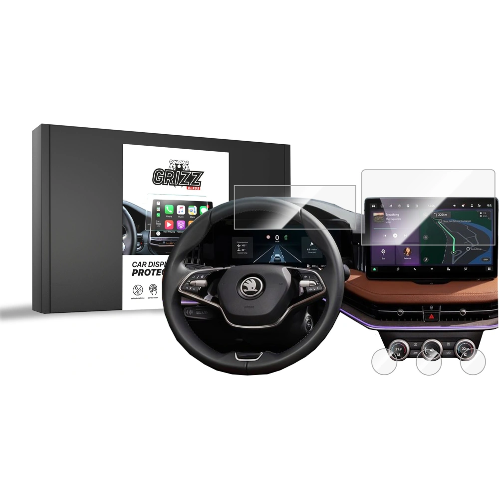 Folia ceramiczna GrizzGlass CarDisplay Protection do Skoda Kodiaq 2 10" 2024-2025 [5w1]