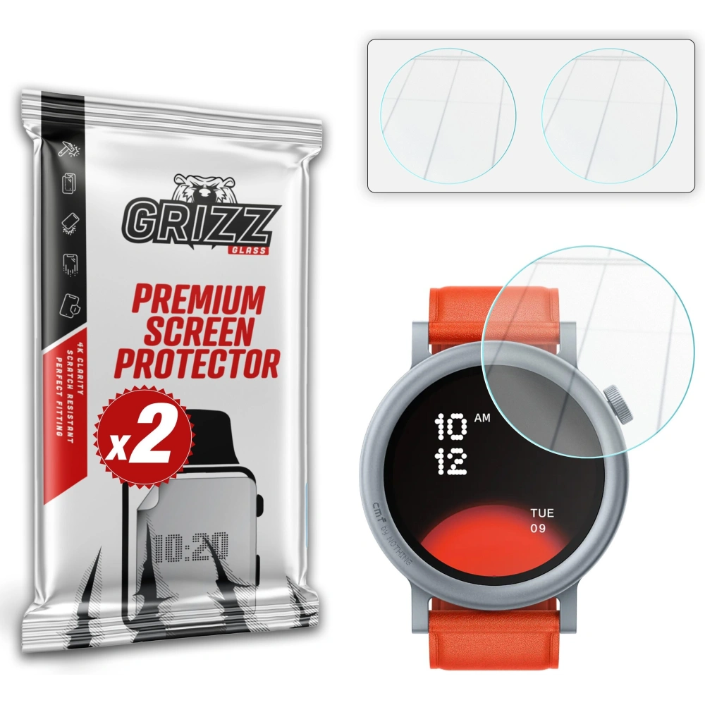 Szkło hybrydowe GrizzGlass HybridGlass do Nothing CMF Watch Pro 2