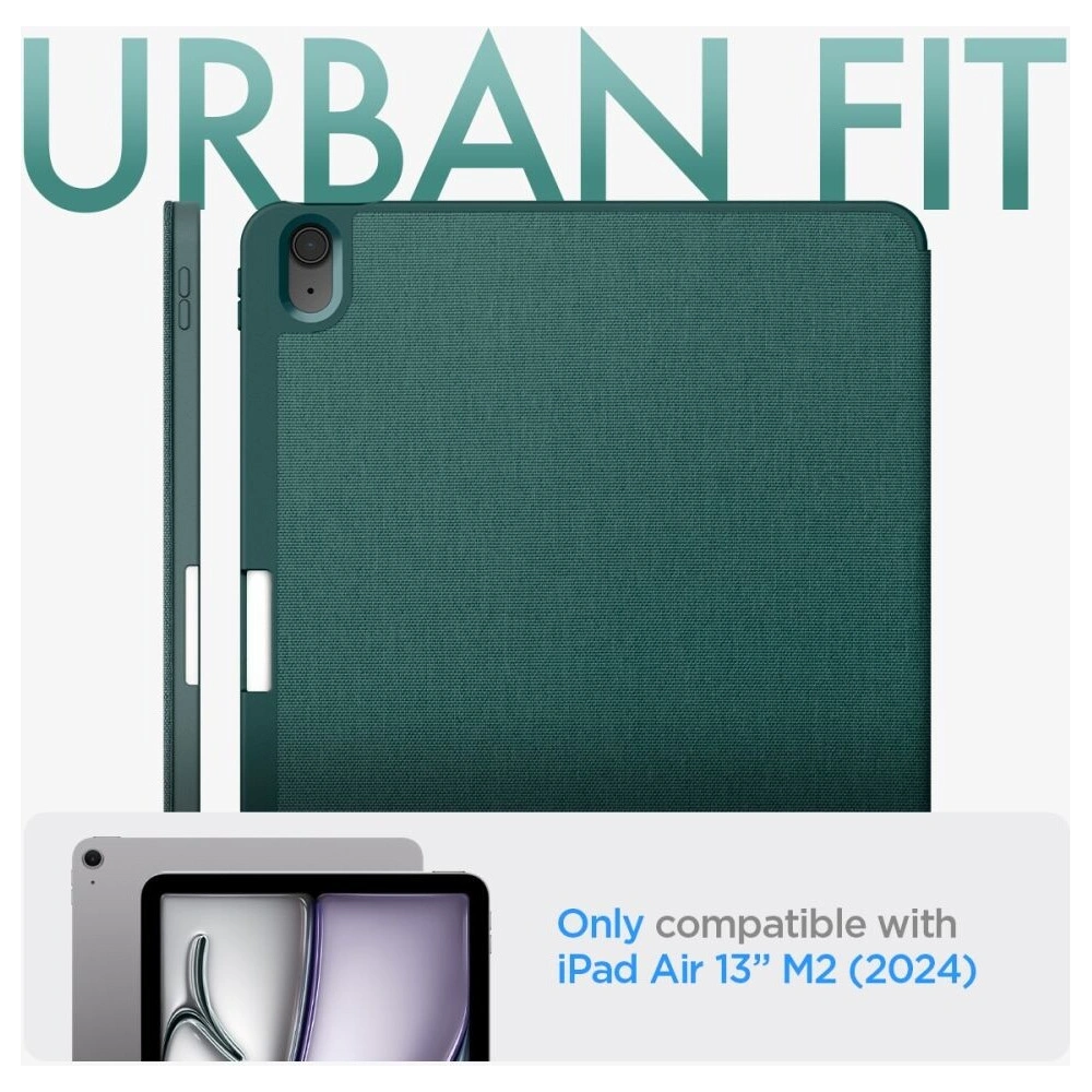 Etui Spigen Urban Fit Apple iPad Air 13" 2024 (6. generacji) Midnight Green