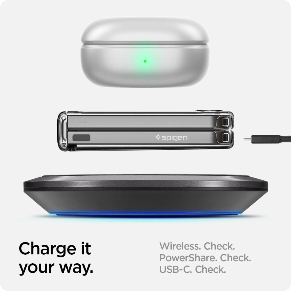 Etui Spigen Ultra Hybrid Pro Samsung Galaxy Z Flip 6 / 7 FE Crystal Clear