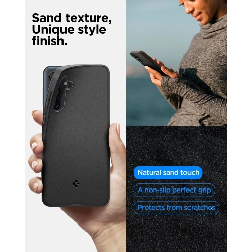 Kup Etui Spigen Essential SandBlast Samsung Galaxy M55 5G Matt Fekete - SPN3451 - {ean13} - Sklep Home Screen