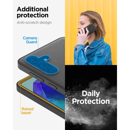 Kup Etui Spigen Essential SandBlast Samsung Galaxy M55 5G Matt Fekete - SPN3451 - {ean13} - Sklep Home Screen