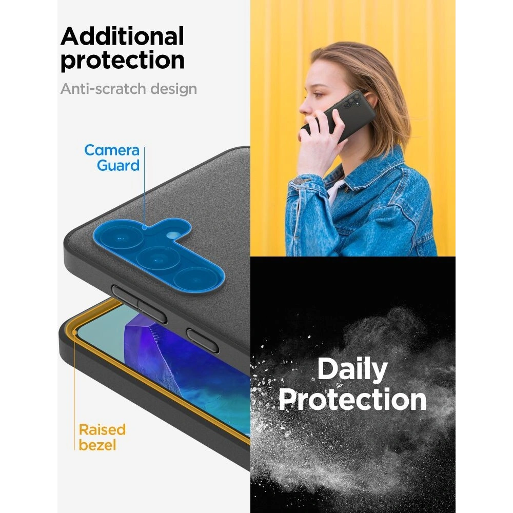 Etui Spigen Essential SandBlast Samsung Galaxy M55 5G Matte Black