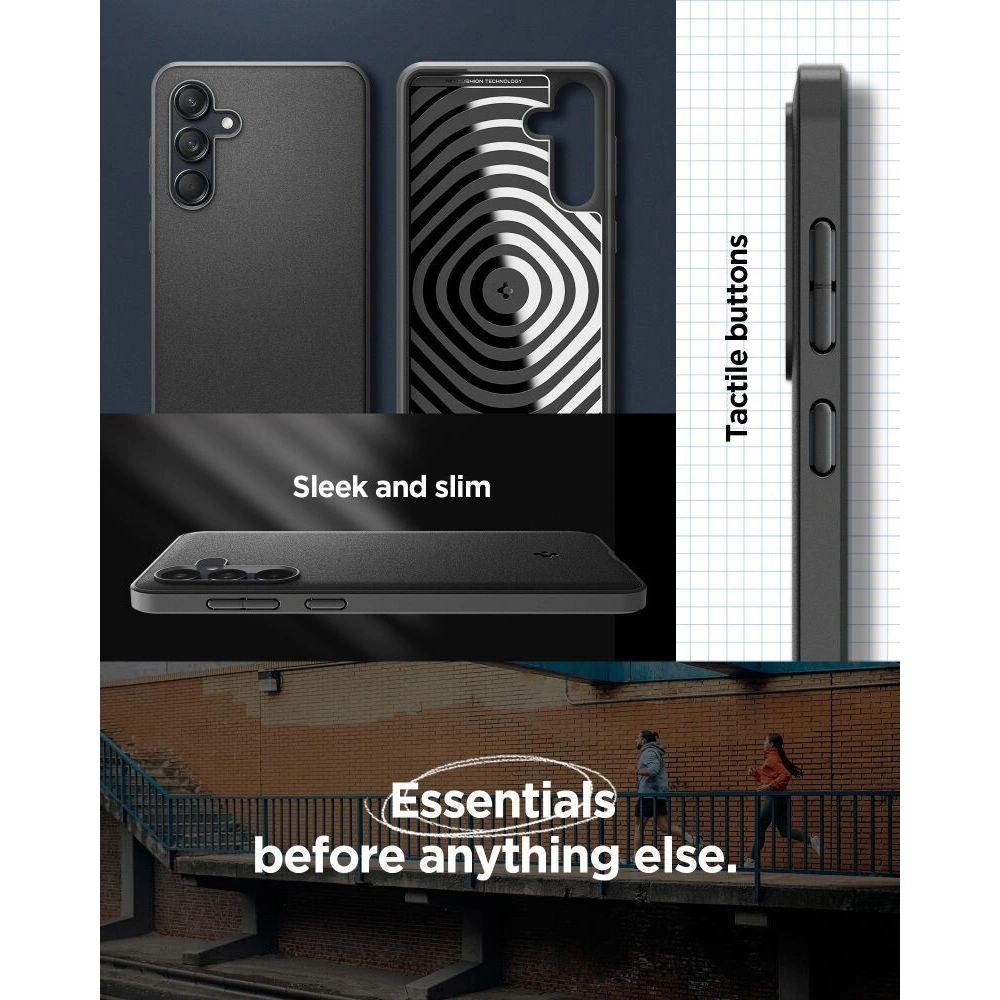 Etui Spigen Essential SandBlast Samsung Galaxy M55 5G Matte Black