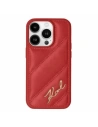 Etui Karl Lagerfeld KLHCP15SPQDSMGR Apple iPhone 15 / 14 / 13 hardcase Diagonal Quilted Script červený/red
