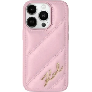 Kup Etui Karl Lagerfeld KLHCP15XPQDSMGP Apple iPhone 15 Pro Max kemény tok Diagonális steppelt írásmód rózsaszín/pink - KLD2111 - {ean13} - Sklep Home Screen