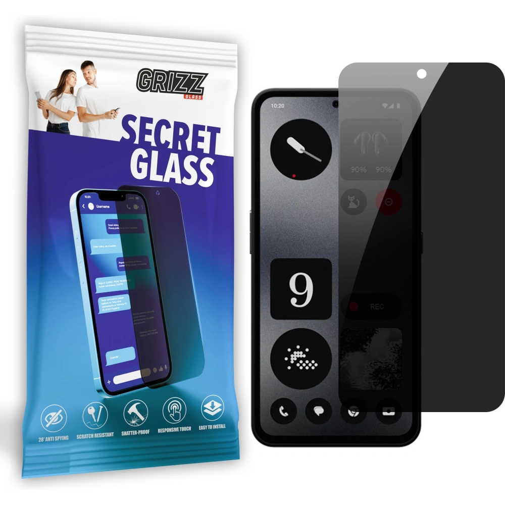 Matowe szkło prywatyzujące GrizzGlass SecretGlass do Nothing CMF Phone 1