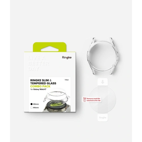 Buy Ringke Slim & Tempered Glass Galaxy Watch 7 40mm Clear - RGK1997 - {ean13} - Home Screen Store Europe