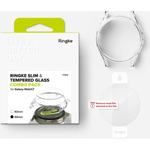 Kup Etui + sticlă Ringke Slim & Tempered Glass Galaxy Watch 7 44mm Clear - RGK1998 - {ean13} - Sklep Home Screen