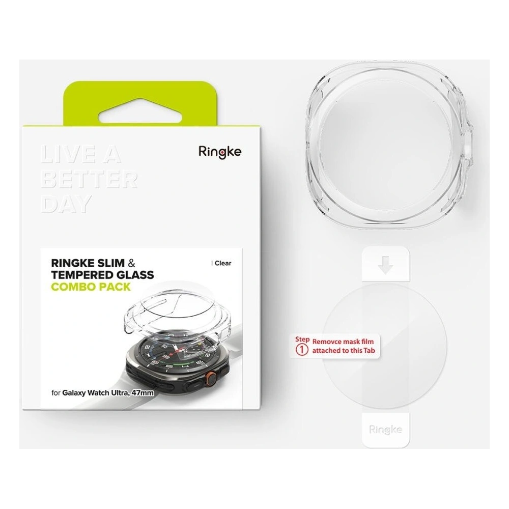 Etui + szkło Ringke Slim & Tempered Glass Galaxy Watch Ultra 47mm Clear