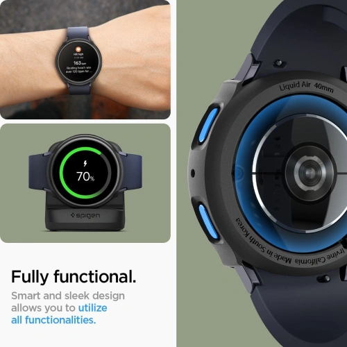 Kup Case Spigen Liquid Air Samsung Galaxy Watch 7 40mm Matt Schwarz - SPN3453 - {ean13} - Sklep Home Screen