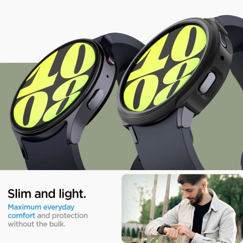 Kup Case Spigen Liquid Air Samsung Galaxy Watch 7 40mm Matt Schwarz - SPN3453 - {ean13} - Sklep Home Screen