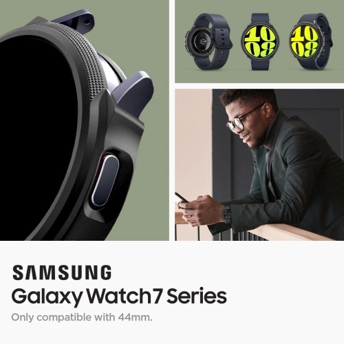 Kup Etui Spigen Liquid Air Samsung Galaxy Watch 7 44mm Negru Mat - SPN3454 - {ean13} - Sklep Home Screen