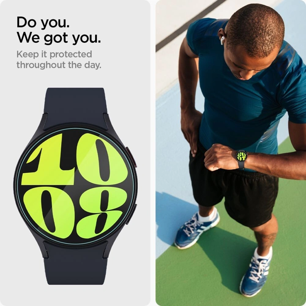 Szkło hartowane Spigen GLAS.tR ez Fit Samsung Galaxy Watch 7 44mm Clear [2 PACK]