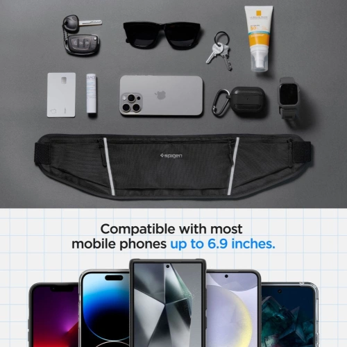 Kup Saszetka na pas Spigen A710 Dynamic Shield Waist Bag Black - SPN3461 - {ean13} - Sklep Home Screen