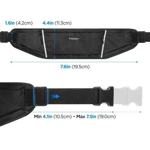 Kup Saszetka na pas Spigen A710 Dynamic Shield Waist Bag Černá - SPN3461 - {ean13} - Sklep Home Screen